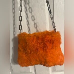 😍Genuine rabbit Fur Chain Strap Bag‼️